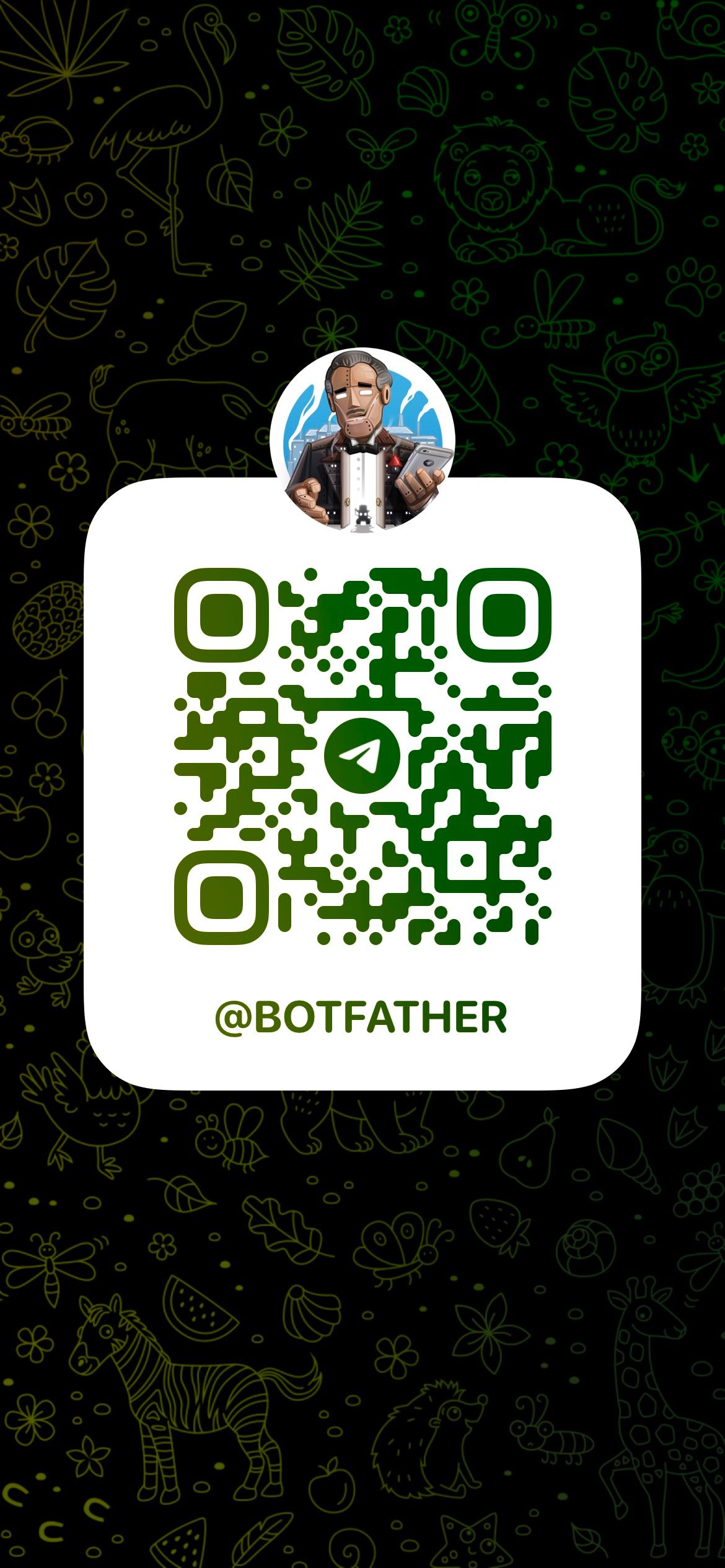 QR code to BotFather